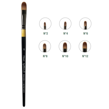 Pincel Sintetico Lingua de Gato System Sy67 Nº2 Daler Rowney